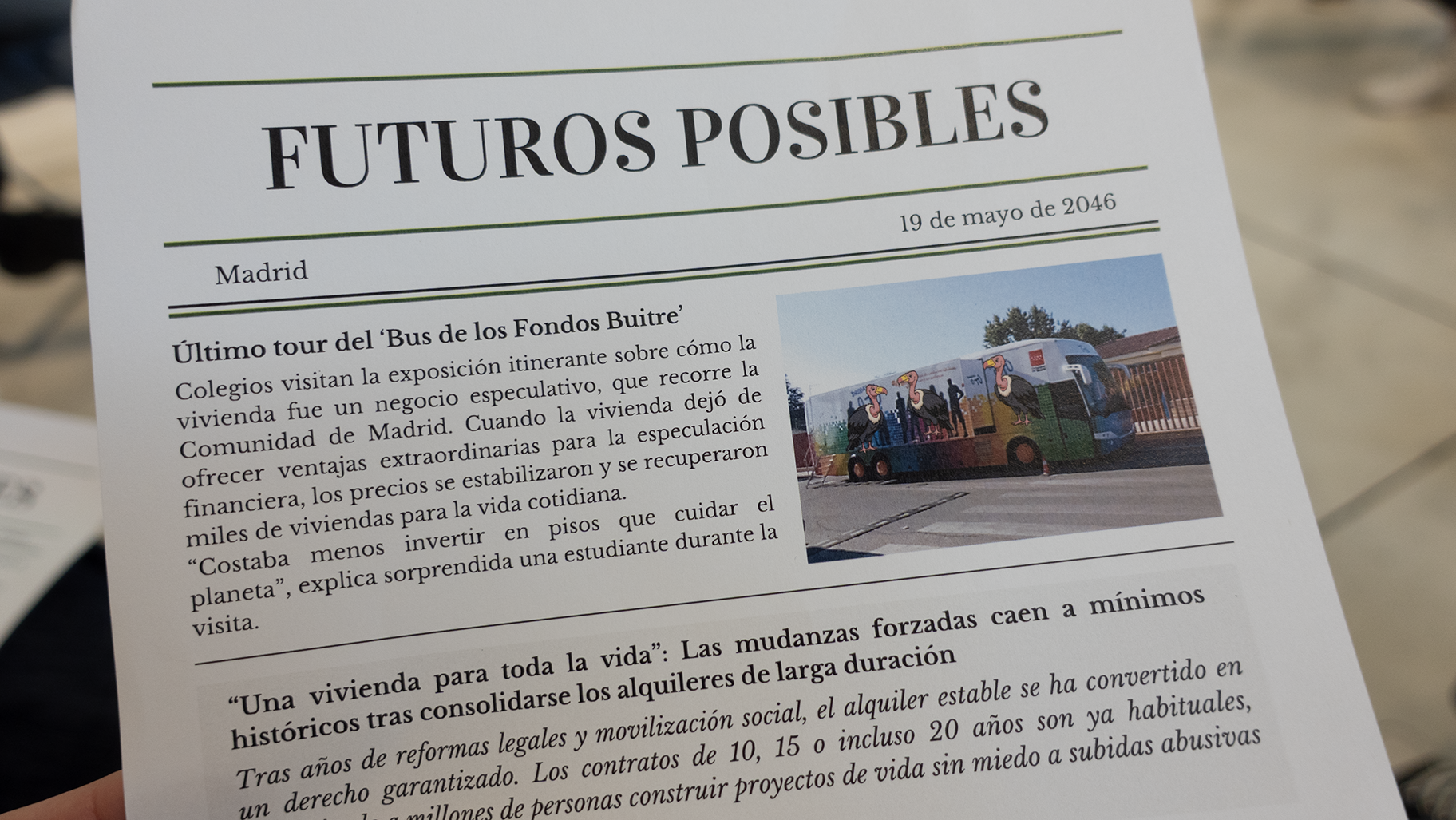 Periódico futuros posibles